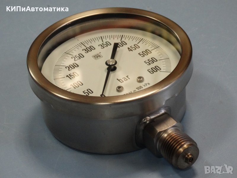 Манометър Nuova Fima Ф 100, 600 bar, снимка 1