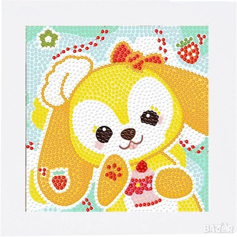 ДИАМАНТЕН ГОБЛЕН – ЗАЙЧЕ 05 /ДЕТСКИ/, снимка 1