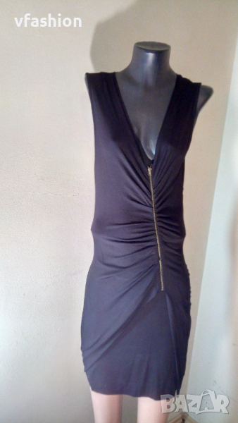 Всичко по 5 лв - Еластична черна дамска рокля MNG, снимка 1