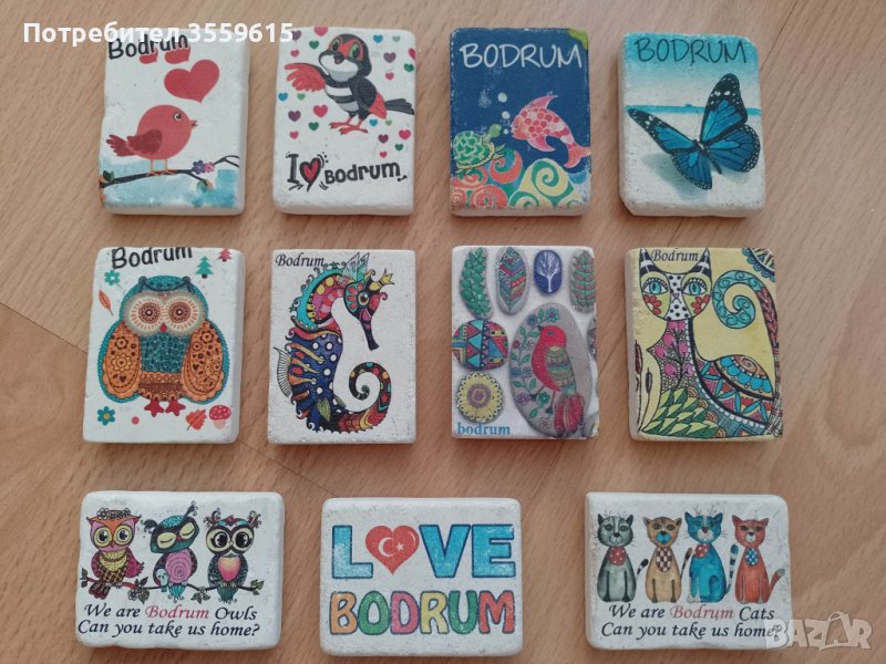 магнити от Бодрум , изработени от камък, снимка 1