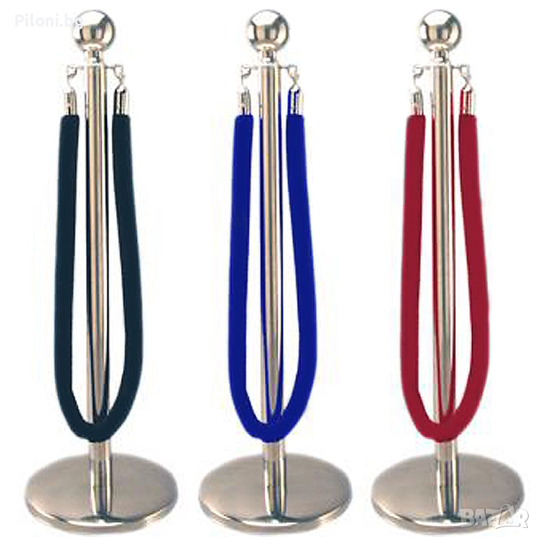 Ограничителна стойка/колче с въже с цвят по избор, снимка 1