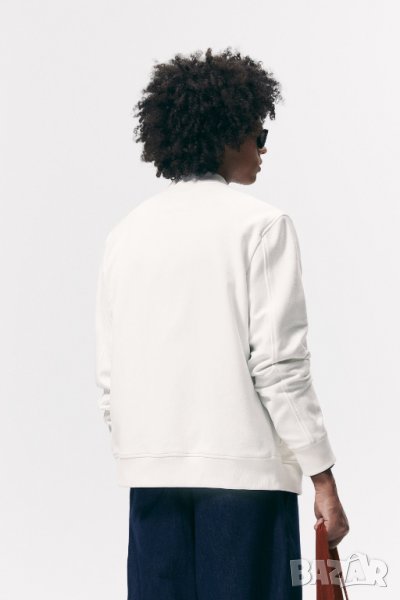 Мъжко текстурирано бомбър яке Zara, Бяло, XL в Якета в гр. Плевен ...