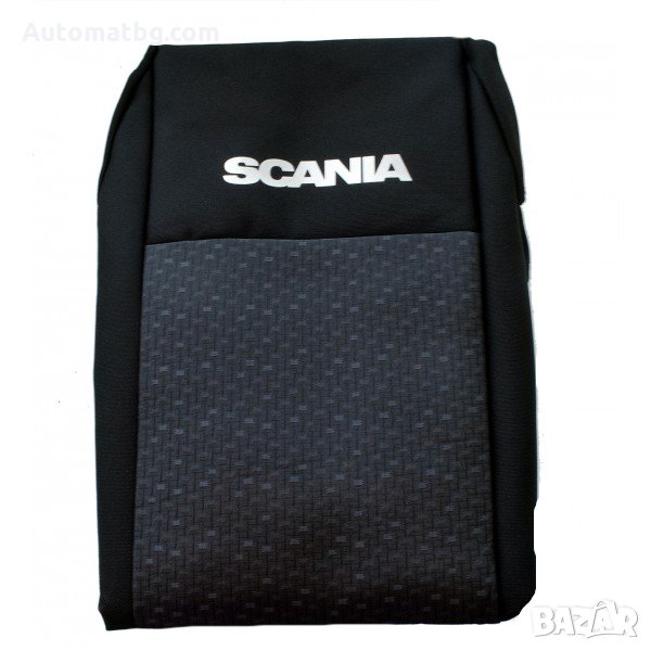 Калъфи за седалки Automat, За камиони SCANIA 4, 2 части,Черни , снимка 1