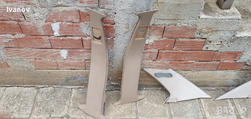 Странични кори колонки колани бмв е34 седан задни кори плафони bmw e34 B/C Column panel cover beige , снимка 1
