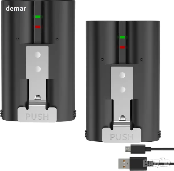 2 броя 6040mAh акумулаторна V4 батерия за Video Doorbell 2/3/3plus/4 и други, снимка 1