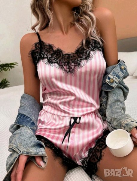 Секси сатенена пижама, снимка 1