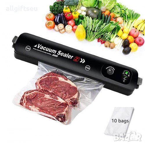 Машина за вакyумиране и запечатване на храни + 10 плика Vacuum Sealer , снимка 1