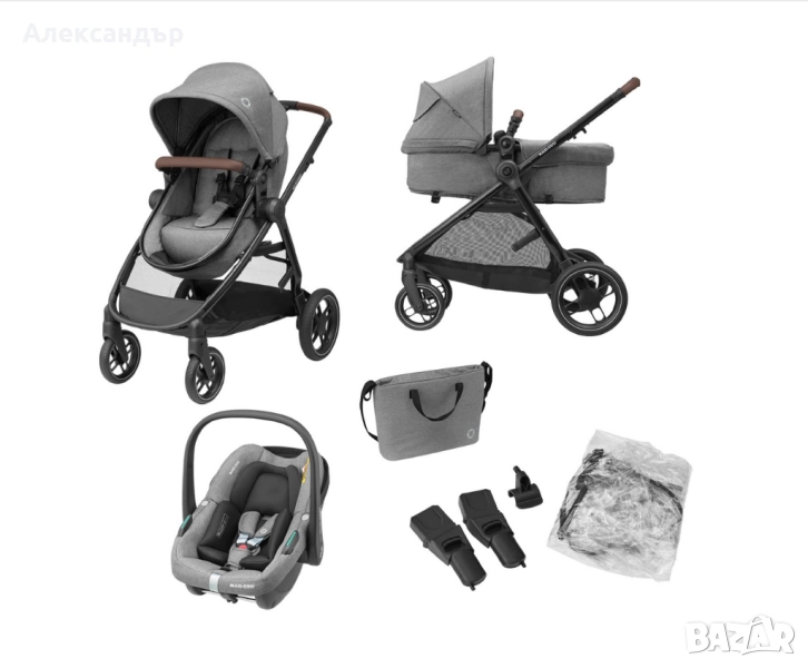 Бебешка количка Maxi-Cosi Zelia S Trio 3 в 1, снимка 1