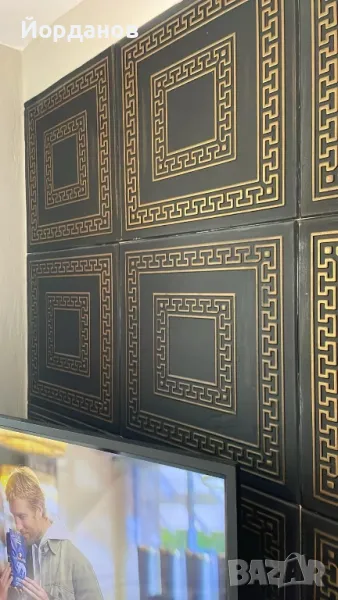 Декоративни плочи за таван 50х50см злато, снимка 1