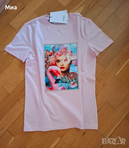 Дамска тениска в розов цвят, снимка 1