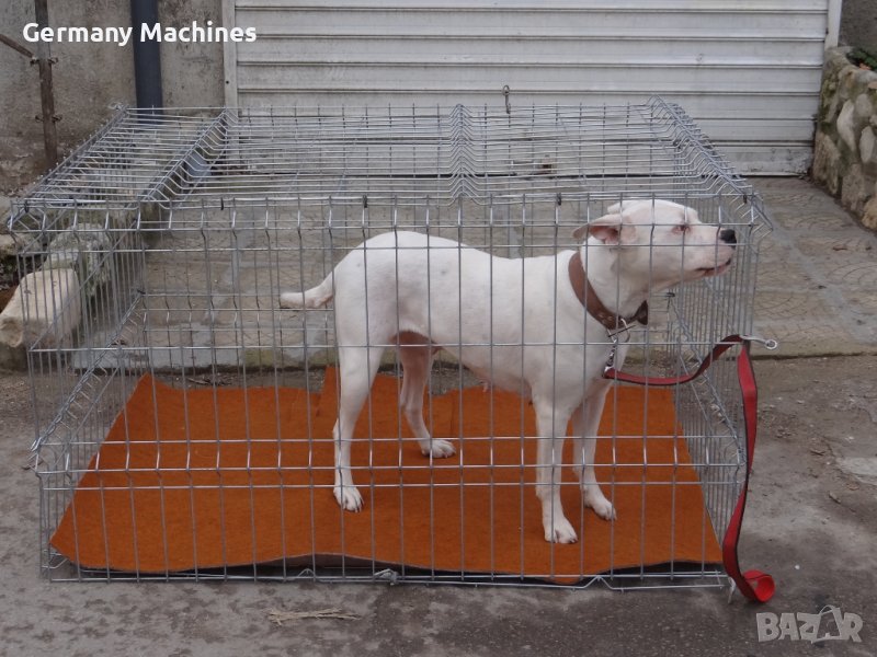 КЛЕТКА 140-105-см, метална, СГЪВАЕМА. Подходяща е за най-едрите по големина породи кучета , снимка 1