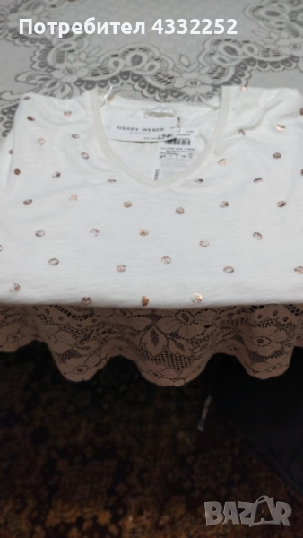 нова дамска блуза размер 54 с паднало рама, снимка 1