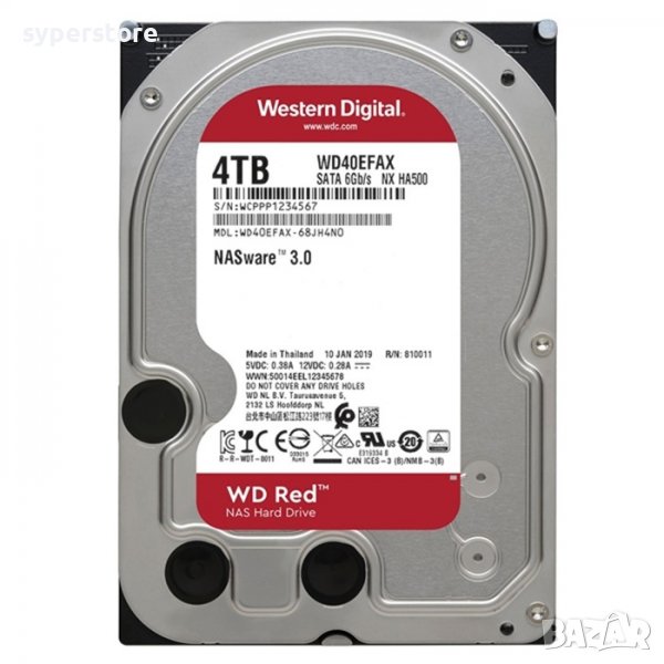 HDD твърд диск, 4TB, WD Red, SS300439, снимка 1