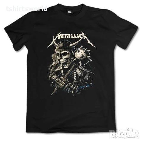 Нова мъжка тениска на музикалната група METALLICA - Viking Skull, снимка 1