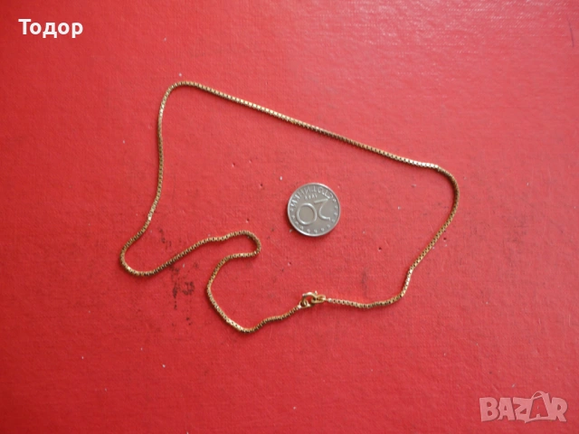 Позлатена верижка колие Amerik FBM 8