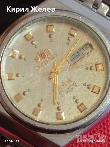 Класически модел мъжки часовник ORIENT CRISTAL работи за КОЛЕКЦИЯ 52830, снимка 3 - Мъжки - 53399546