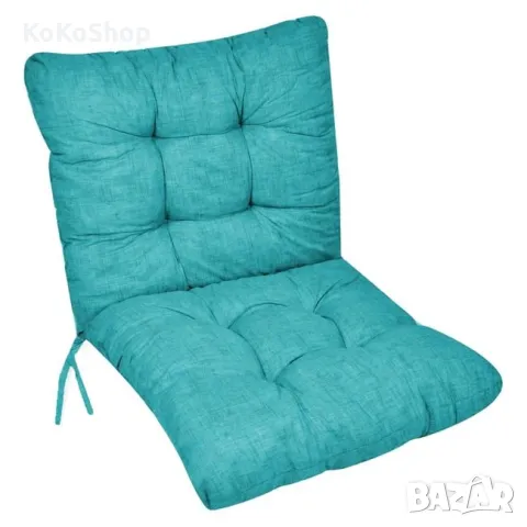 Синя възглавница  за стол-100х50х12.5 см./възглавница за стол с облегалка/декоративна възглавница