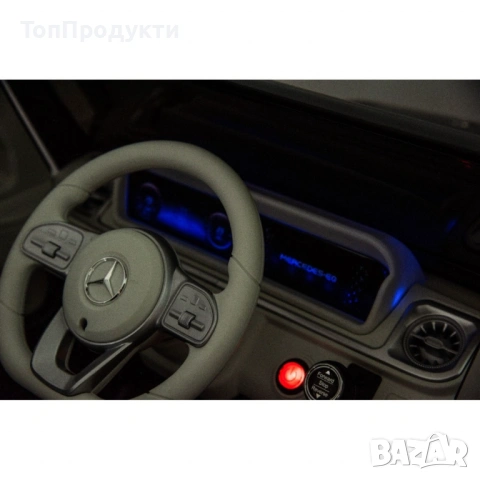 Акумулаторен джип Mercedes EQG Electric G-Class 12V с отварящи се врати меки гуми 4x4, снимка 11 - Детски велосипеди, триколки и коли - 53071033