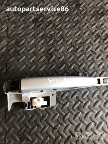 Външна дръжка за предна лява странична врата за Peugeot 407 (2003-2008) 9653401680, снимка 2 - Части - 53735202