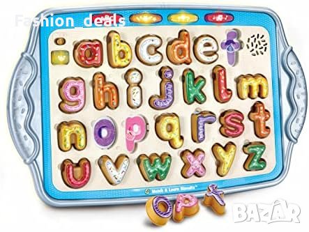 Нова Игра за деца 2+ год./26 форми на бисквити с букви