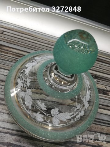 Стъклена захарница/рисувана/, снимка 4 - Аксесоари за кухня - 42065355