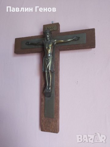 Стар кръст , Исус Христос 25х20см, снимка 2 - Други ценни предмети - 41394506