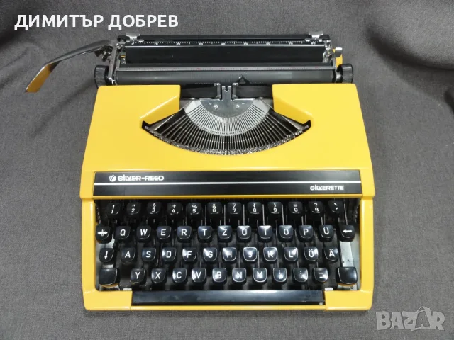 СТАРА РЕТРО ПОРТАТИВНА ПИШЕЩА МАШИНА SILVER-REED SILVERETTE QWERTZ JAPAN
