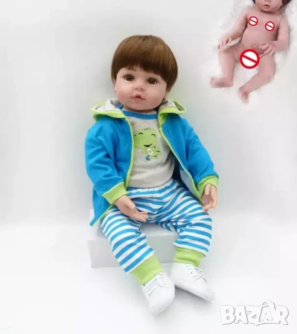 Реборн бебе, Reborn baby doll, реалистична винил кукла. Преродено бебе, снимка 9 - Кукли - 52072260