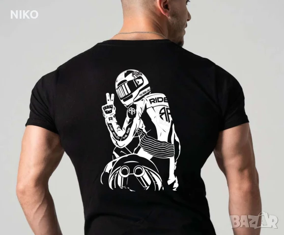 МОТО ТЕНИСКА HONDA KAWASAKI SUZUKI YAMAHA, снимка 5 - Тениски - 51140490