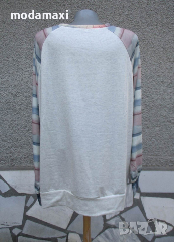 3XL+ Нова блуза - коте ескимос , снимка 5 - Блузи с дълъг ръкав и пуловери - 44812629