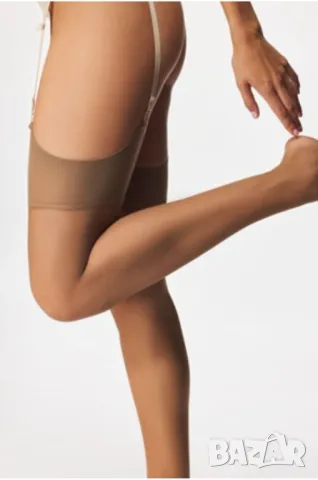 Roylon Ретро чорапи за жартиери в телесен цвят 20  den, снимка 1