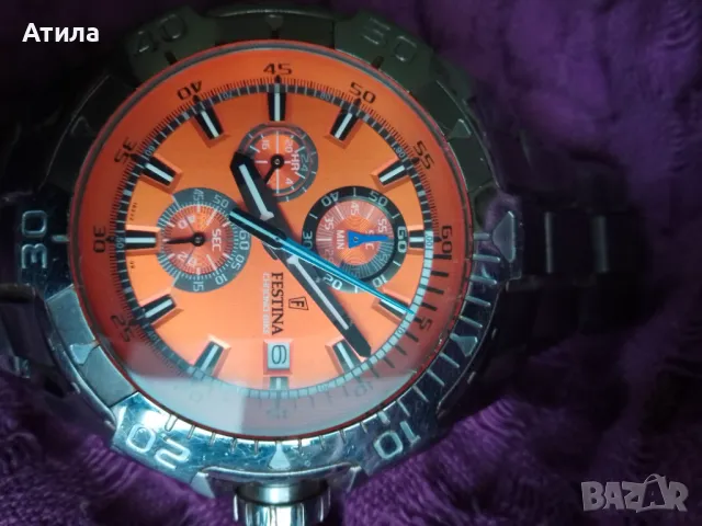 часовник festina chronograph, снимка 2 - Мъжки - 47858468