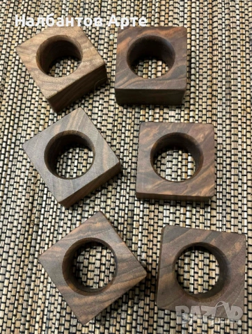 Дървени пръстени за салфетки , снимка 3 - Декорация за дома - 53859899