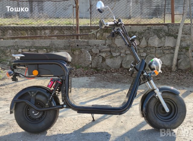 Електрически скутер EcoWay Чопър HR8-1 12A/h батерия черен, снимка 6 - Мотоциклети и мототехника - 41391988