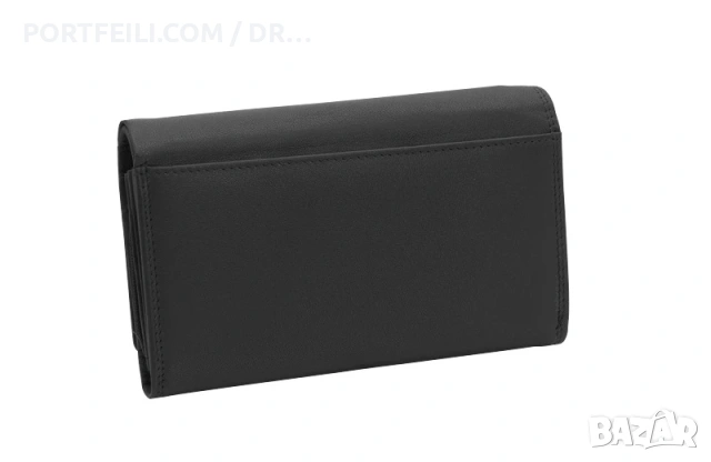  Дамско RFID портмоне Friedrich Germany,, Козя кожа, Мотив Мандала, Черно , снимка 4 - Портфейли, портмонета - 53616491