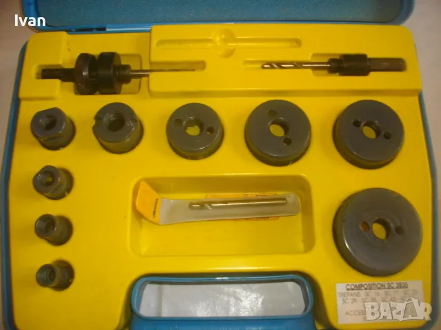 СТАРО КАЧЕСТВО ФРЕНСКИ ОРИГИНАЛЕН ПРОФЕСИОНАЛЕН КОМПЛЕКТ БОРКОРОНИ 16-62мм ЗА ДЪРВО И МЕТАЛ ULTRA, снимка 2 - Други инструменти - 48998480