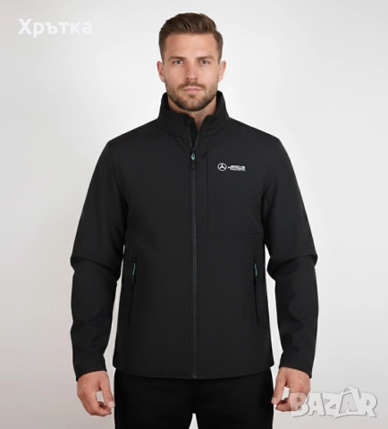 Mercedes AMG F1 Softshell - Оригинално мъжко яке размер