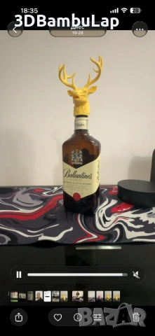 Декоративен накрайник за бутилка „Елен“, снимка 3 - Други стоки за дома - 53249091