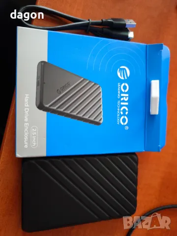 Външен HDD 1tb в кутийка orico 2.5 type-c, снимка 3 - Твърди дискове - 48685742