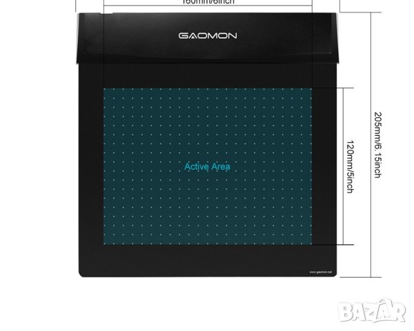 16.5см. 6.5" 36см. 10" Професионален Цифров Графичен Таблет 8192 Нива 233 PPS 5080 LPI Ultra FULL HD, снимка 17 - Таблети - 41318312