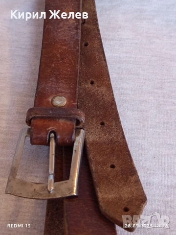 Винтидж кожен колан стар здрав за КОЛЕКЦИЯ ДЕКОРАЦИЯ 49431, снимка 2 - Колани - 51869389