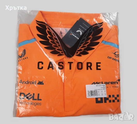 McLaren Formula 1 Team Polo Shirt - Оригинална мъжка тениска с яка, снимка 12 - Тениски - 53275609