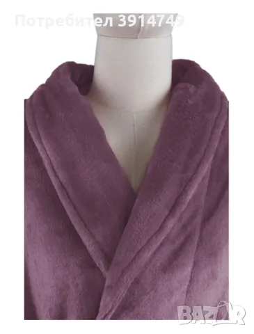 Халат от пухкав, плътен (240 г/кв.м) топъл полар, високо качество; мъже/жени, S, M, L, НОВ, снимка 3 - Други - 43288070