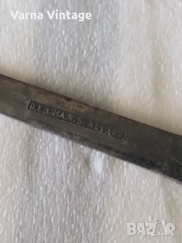 Стара вилица за омар със сребърно покритие, снимка 4 - Антикварни и старинни предмети - 50454523