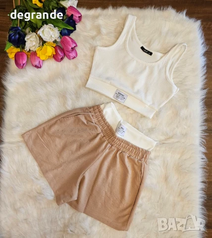 Дамски комплект от две части с камъчета., снимка 6 - Комплекти - 51129111