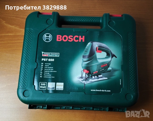 Зеге Bosch PST 650, 500w, ползвано един път
