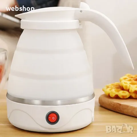 Сгъваема електрическа кана за пътуване с вместимост 600МЛ , снимка 3 - Кани - 48806848