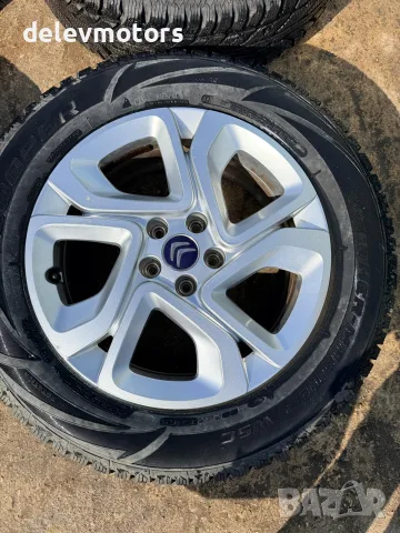 5x108, 7J ET42 17 цола алуминиеви джанти, 9818082477 65.1 централен отвор със зимни гуми от Citroen, снимка 3 - Части - 56240284
