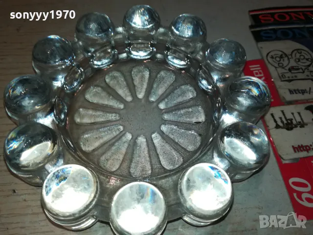 КРАСИВ СТЪКЛЕН ПЕПЕЛНИК 1405251147, снимка 12 - Антикварни и старинни предмети - 50282937