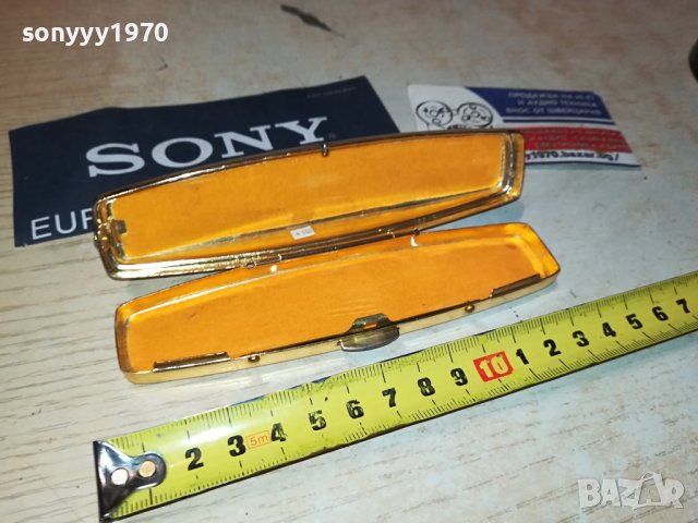 ЗЛАТНА МЕТАЛНА КУТИЙКА ОТ ФРАНЦИЯ 2908231632, снимка 5 - Антикварни и старинни предмети - 42012146